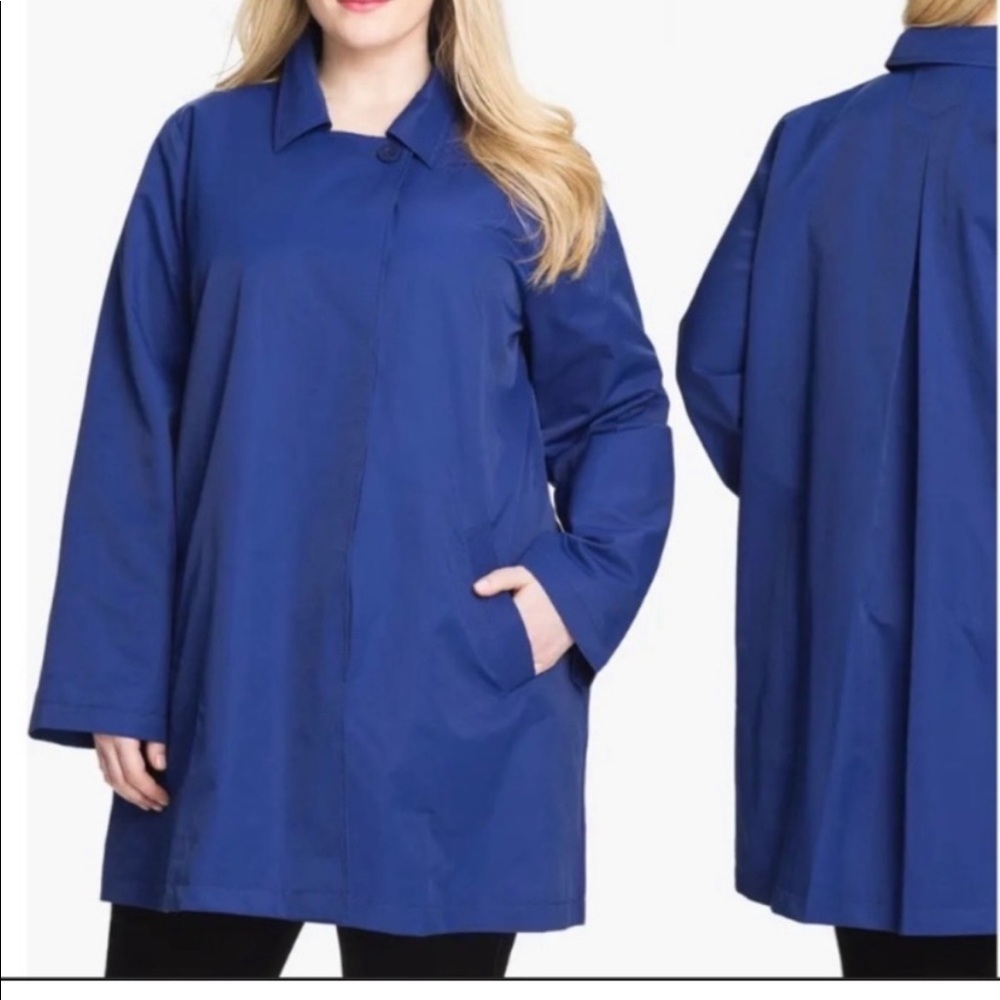 Eileen Fisher A-Line Raincoat Trench Coat